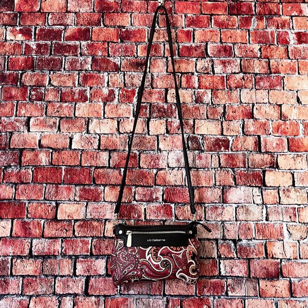 EUC Liz Claiborne Paisley Crossbody Bag - Picture 3 of 9